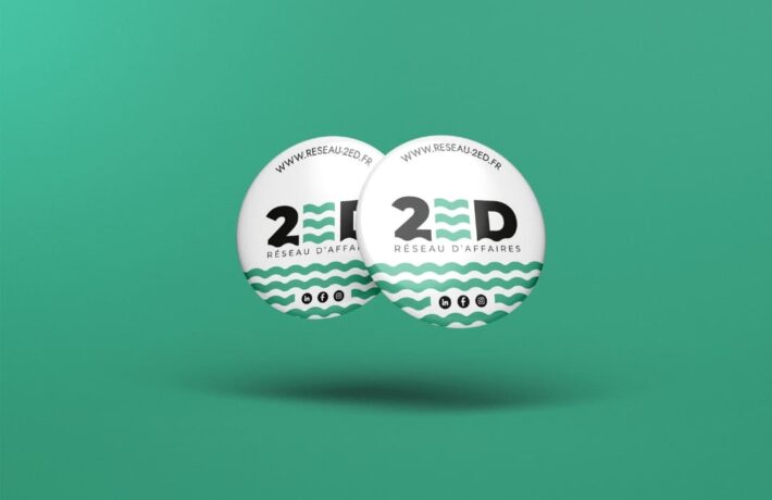 Badges 2ED : Réseau entrepreneurs nord de Nantes 2ED